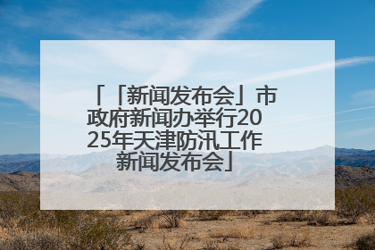 「新闻发布会」市政府新闻办举行2025年天津防汛工作新闻发布会