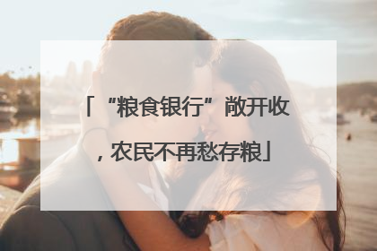 “粮食银行”敞开收，农民不再愁存粮