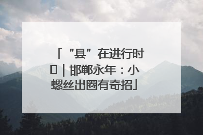 “县”在进行时⑬｜邯郸永年：小螺丝出圈有奇招
