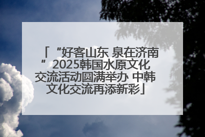 “好客山东 泉在济南”2025韩国水原文化交流活动圆满举办 中韩文化交流再添新彩