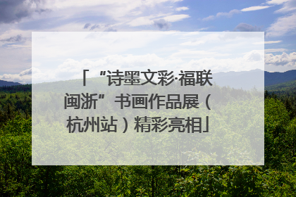 “诗墨文彩·福联闽浙”书画作品展（杭州站）精彩亮相