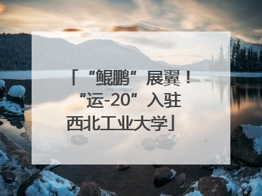 “鲲鹏”展翼！“运-20”入驻西北工业大学