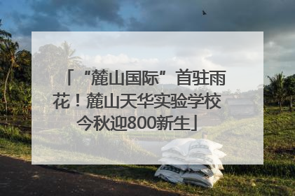 “麓山国际”首驻雨花！麓山天华实验学校今秋迎800新生