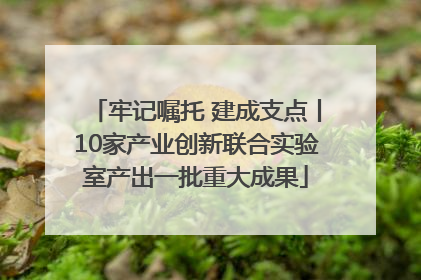 牢记嘱托 建成支点丨10家产业创新联合实验室产出一批重大成果