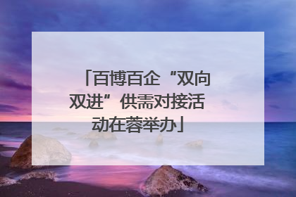 百博百企“双向双进”供需对接活动在蓉举办