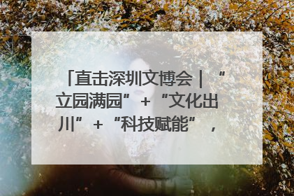 直击深圳文博会｜“立园满园”+“文化出川”+“科技赋能”，成都传媒发布三大文创领域合作清单