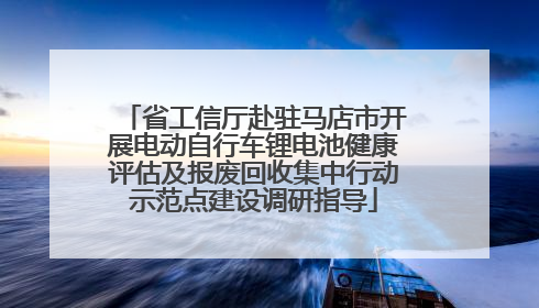 省工信厅赴驻马店市开展电动自行车锂电池健康评估及报废回收集中行动示范点建设调研指导