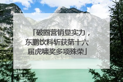 破圈营销显实力，东鹏饮料斩获第十六届虎啸奖多项殊荣