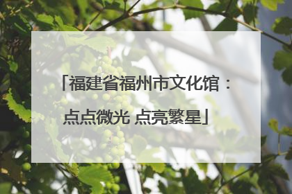 福建省福州市文化馆：点点微光 点亮繁星