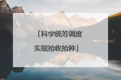 科学统筹调度实现抢收抢种