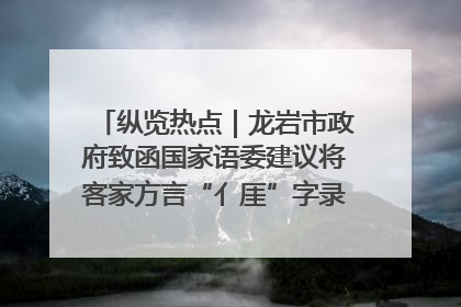 纵览热点｜龙岩市政府致函国家语委建议将客家方言“亻厓”字录入《新华字典》引发热议，当地回应