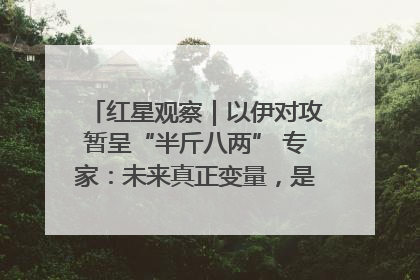 红星观察｜以伊对攻暂呈“半斤八两” 专家：未来真正变量，是美国是否进一步介入