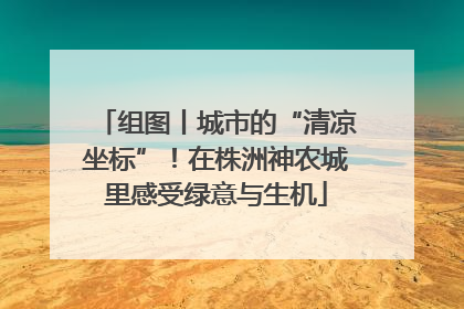 组图丨城市的“清凉坐标”！在株洲神农城里感受绿意与生机