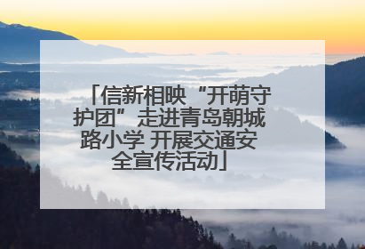 信新相映“开萌守护团”走进青岛朝城路小学 开展交通安全宣传活动