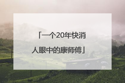 一个20年快消人眼中的康师傅