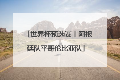 世界杯预选赛丨阿根廷队平哥伦比亚队