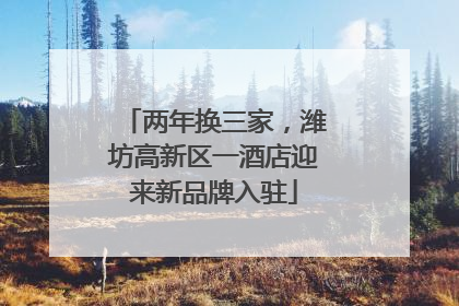 两年换三家，潍坊高新区一酒店迎来新品牌入驻