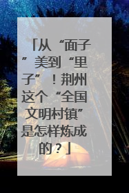 从“面子”美到“里子”！荆州这个“全国文明村镇”是怎样炼成的？