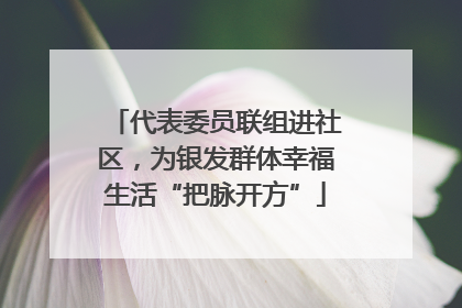 代表委员联组进社区，为银发群体幸福生活“把脉开方”