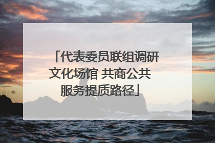 代表委员联组调研文化场馆 共商公共服务提质路径