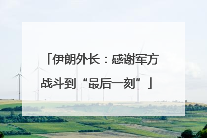 伊朗外长：感谢军方战斗到“最后一刻”