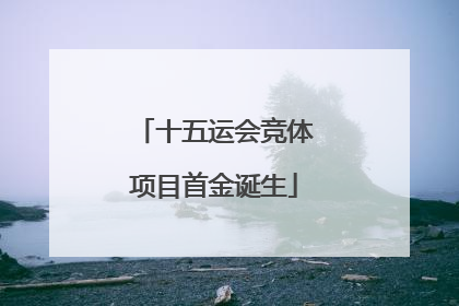 十五运会竞体项目首金诞生