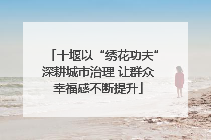十堰以“绣花功夫”深耕城市治理 让群众幸福感不断提升