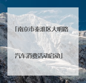 南京市秦淮区大明路汽车消费活动启动