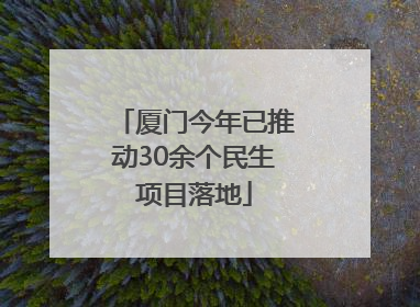 厦门今年已推动30余个民生项目落地