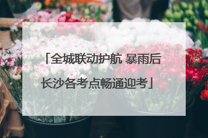 全城联动护航 暴雨后长沙各考点畅通迎考