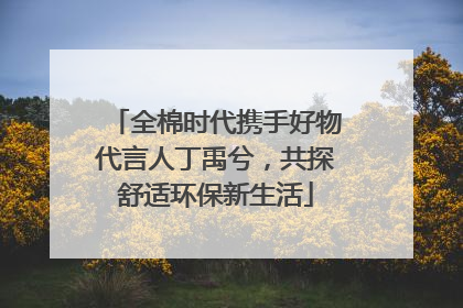 全棉时代携手好物代言人丁禹兮，共探舒适环保新生活