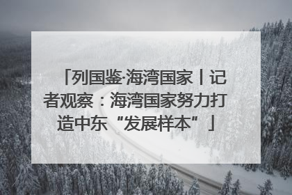 列国鉴·海湾国家丨记者观察：海湾国家努力打造中东“发展样本”