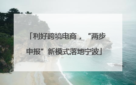 利好跨境电商，“两步申报”新模式落地宁波