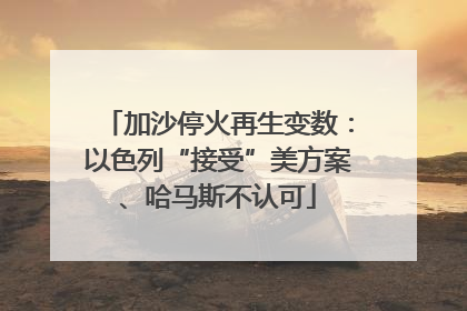 加沙停火再生变数：以色列“接受”美方案、哈马斯不认可