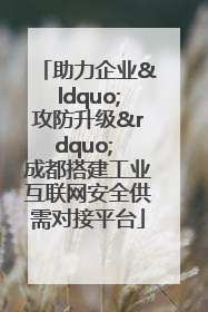 助力企业“攻防升级” 成都搭建工业互联网安全供需对接平台