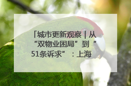 城市更新观察｜从“双物业困局”到“51条诉求”：上海市中心的老旧社区改造如何破题过关？