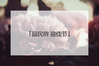 品民俗 迎佳节