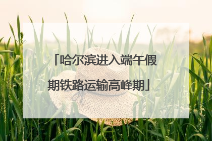 哈尔滨进入端午假期铁路运输高峰期