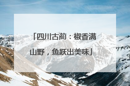 四川古蔺：椒香满山野，鱼跃出美味