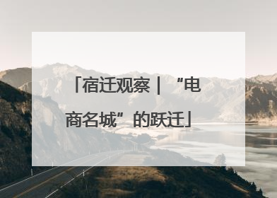 宿迁观察｜“电商名城”的跃迁