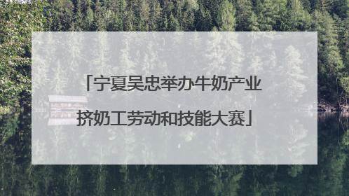 宁夏吴忠举办牛奶产业挤奶工劳动和技能大赛