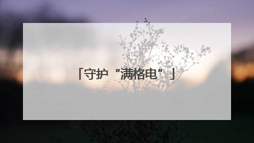守护“满格电”