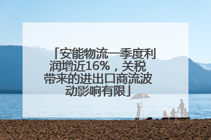 安能物流一季度利润增近16%，关税带来的进出口商流波动影响有限