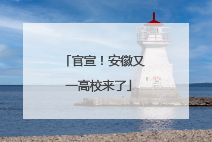 官宣！安徽又一高校来了
