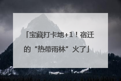 宝藏打卡地+1！宿迁的“热带雨林”火了