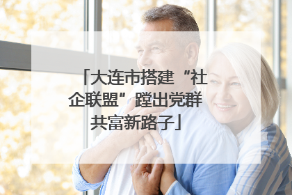 大连市搭建“社企联盟”蹚出党群共富新路子