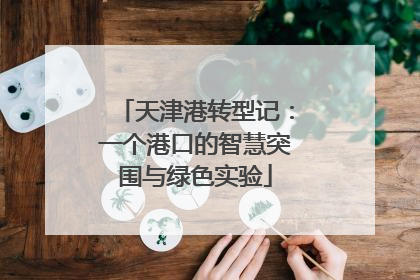 天津港转型记：一个港口的智慧突围与绿色实验