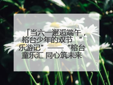 当六一邂逅端午，榕台少年的双节 “乐游记”——“榕台童乐汇 同心筑未来”六一嘉年华活动顺利举行