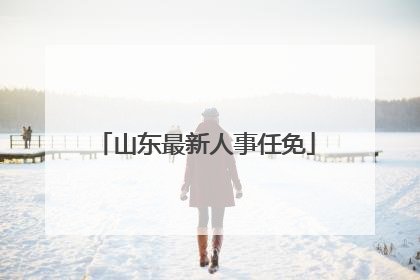 山东最新人事任免