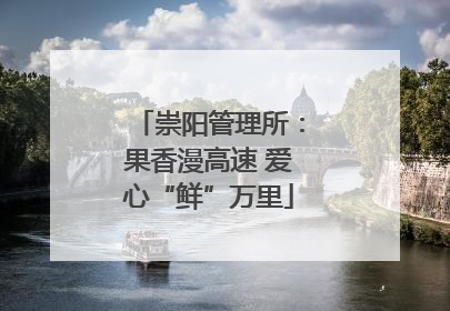 崇阳管理所：果香漫高速 爱心“鲜”万里